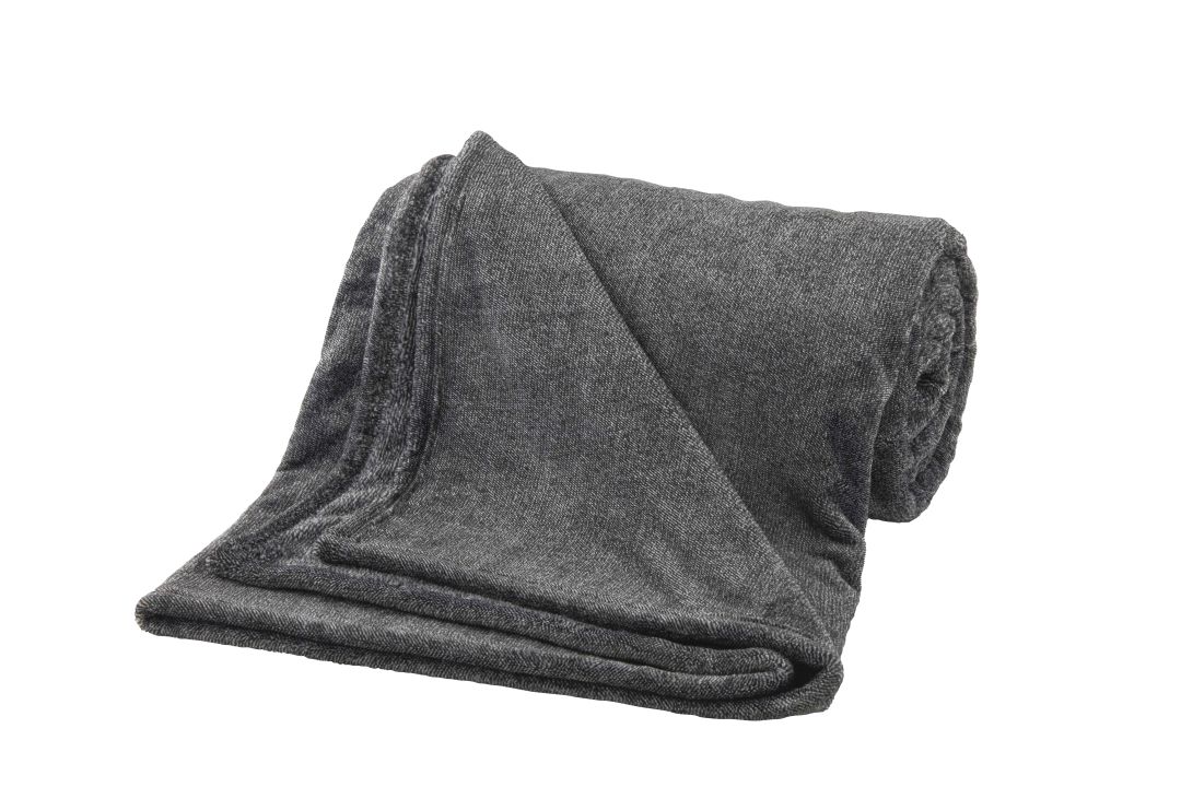 bugatti Kuscheldecke MELANGE 160x220cm in Farbe anthrazit