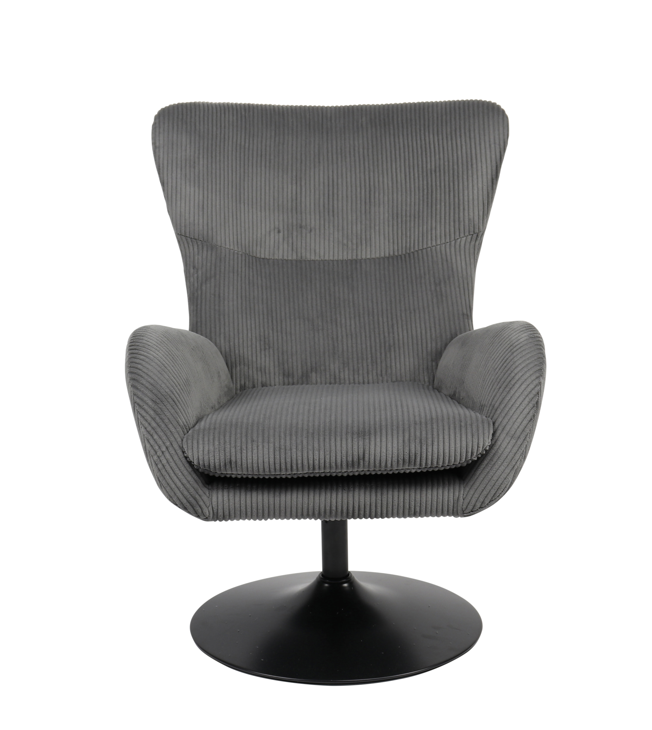 Hela Sessel SAMOS LS ca.B72 H96 T81 cm in Microf. Breitcord dklgrau 60
