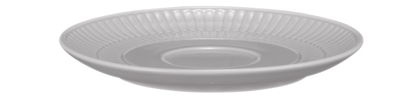 Seltmann Weiden Kombi-Untertasse groß 16cm Amina 3 Silbergrau , Schale, Suppenschüssel, Untertasse, Töpferei, Teller