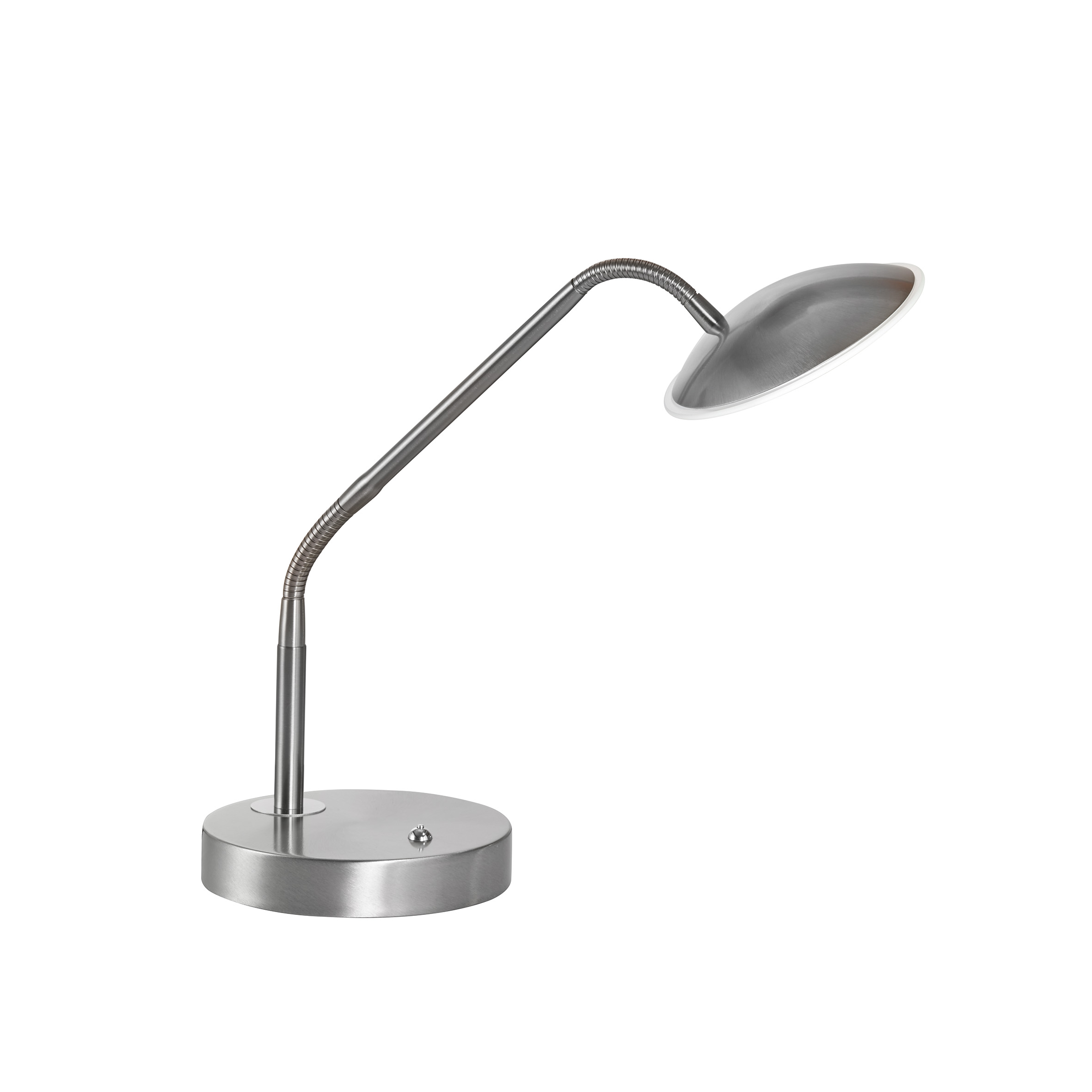 Fischer & Honsel LED-Tischleuchte TALLRI in Nickel matt/Glas teilsatiniert