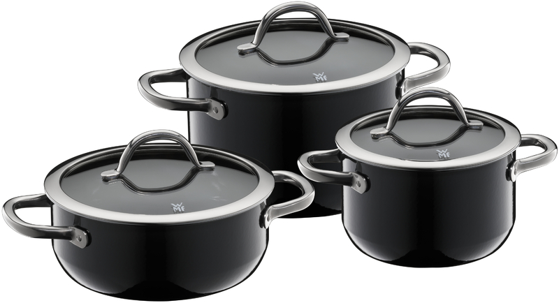 WMF Fusiontec Inspire Topf-Set 3-teilig in schwarz