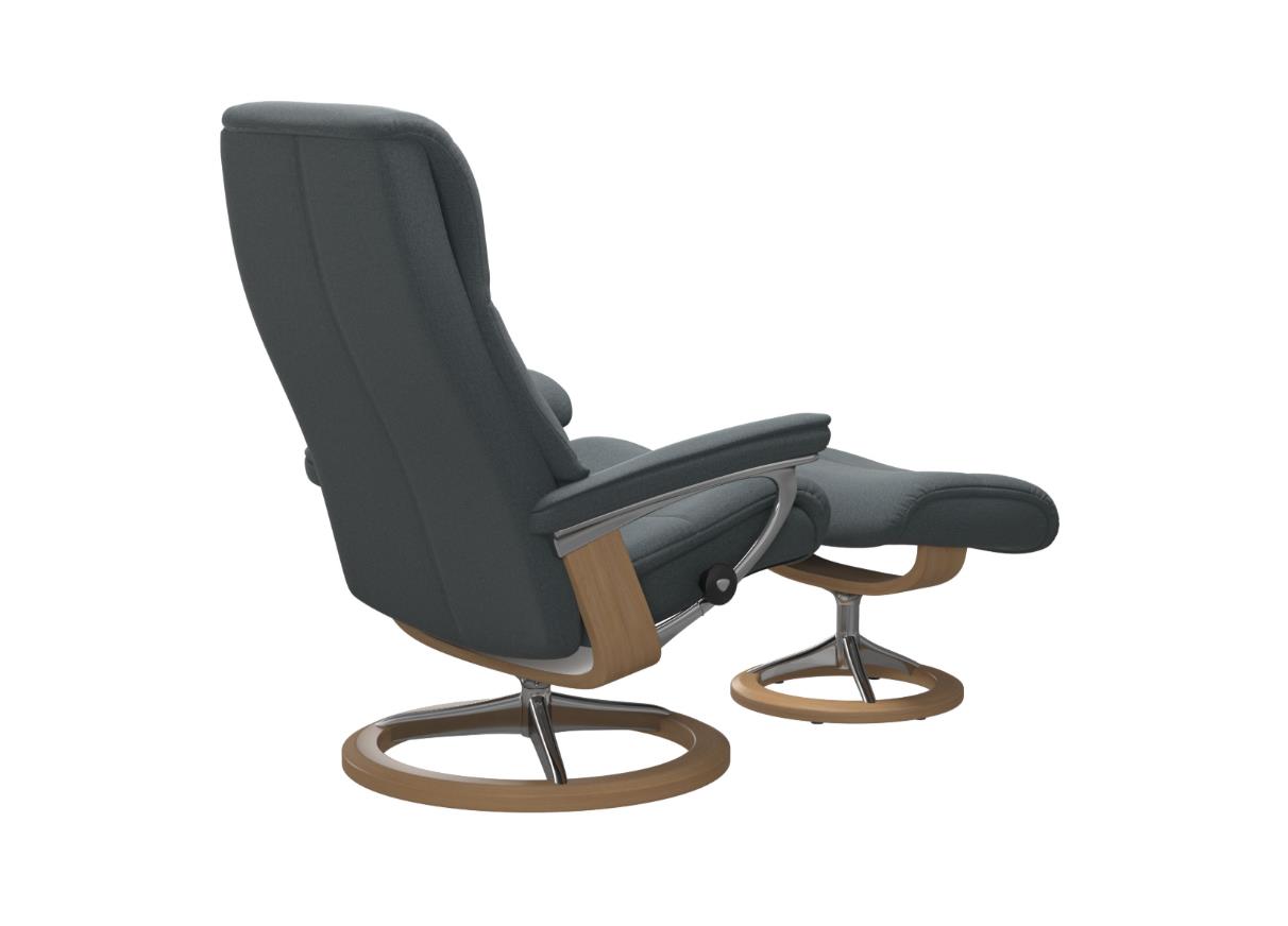 Stressless Sessel mit Hocker VIEW ca. B78 H108 T135 cm in Stoff Tulip 78 Turquoise