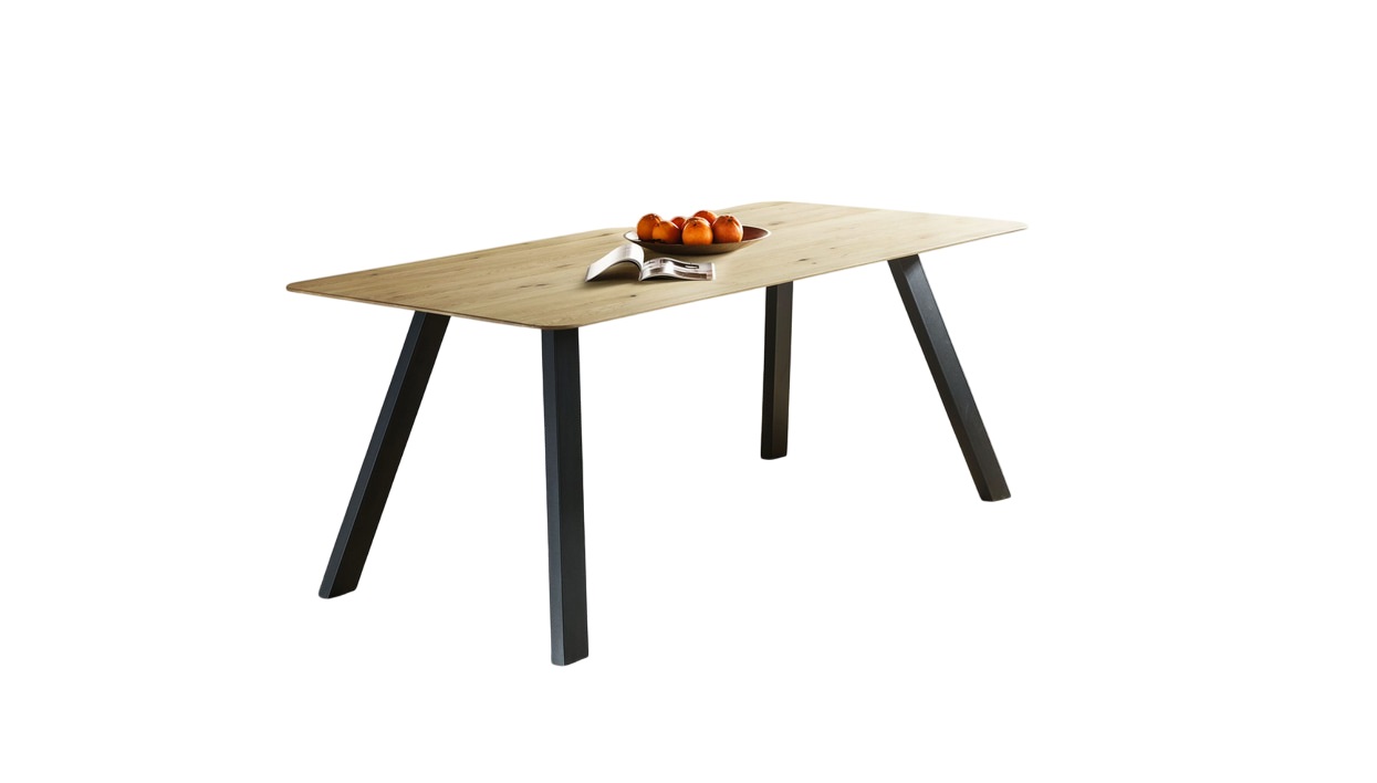 Esstisch ca.180 x 90 cm in Wildeiche mass/geölt,Schweizer