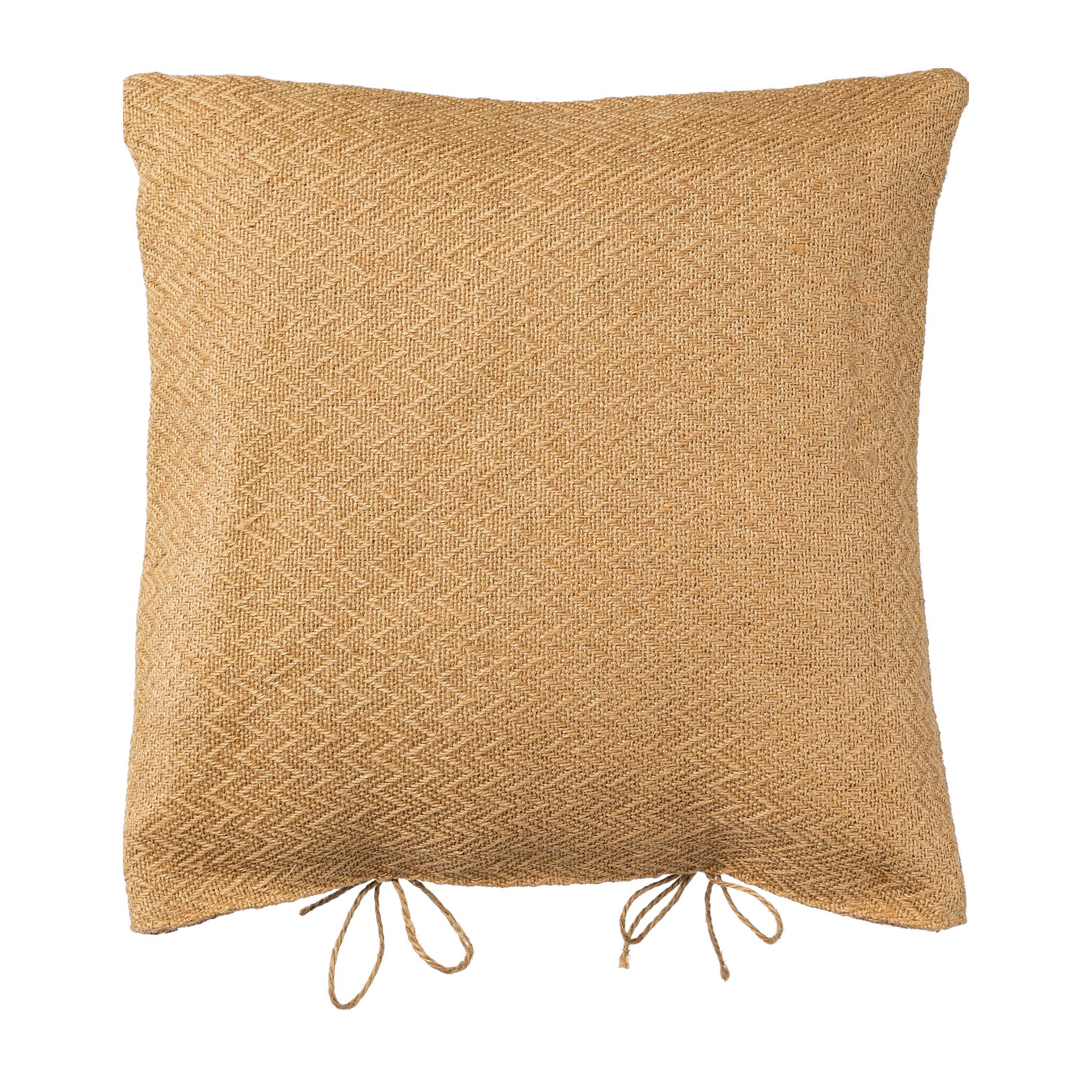 Kissen 45x45cm WHEATON in Beige Gasper Jute Stoff Kissen WHEATON in Jute, Baumwoll, Polyester, Natur