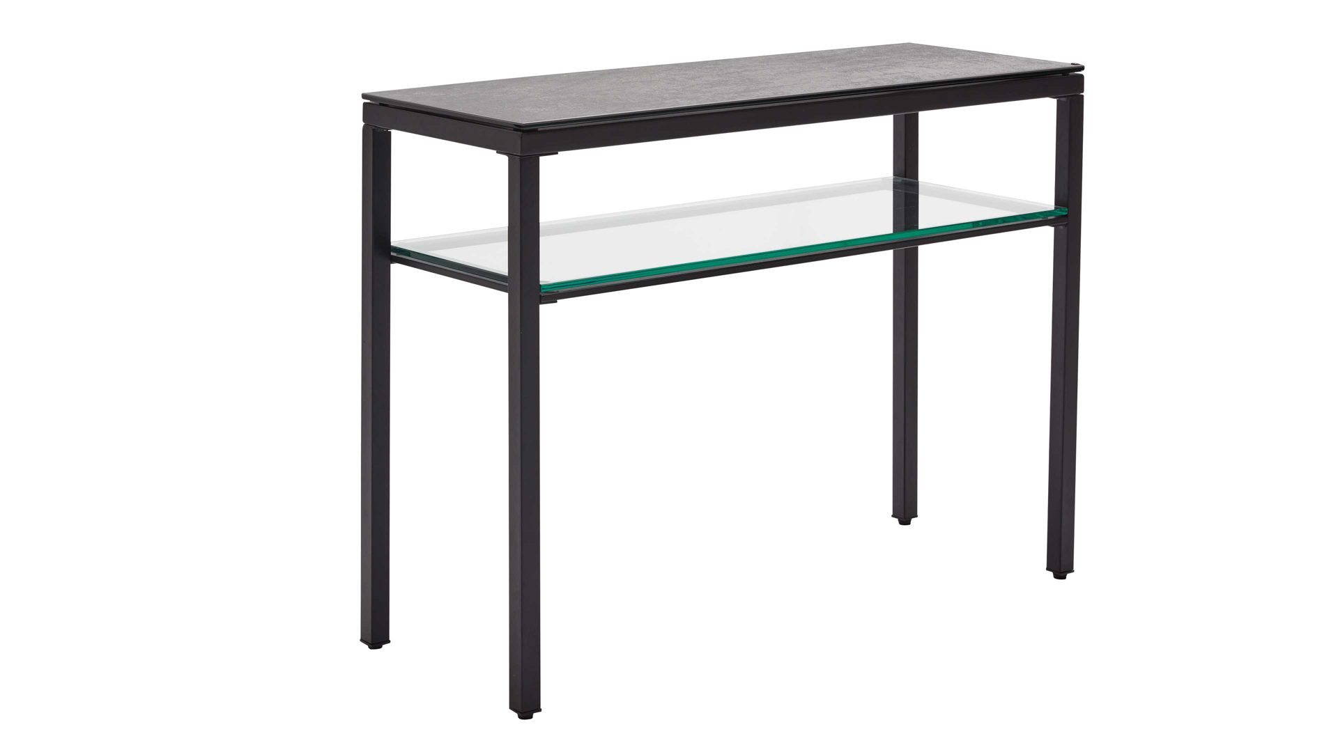 Interliving Konsole Interliving-6210 mit in Platte Zementgrau/Gestell Stahl schwarz