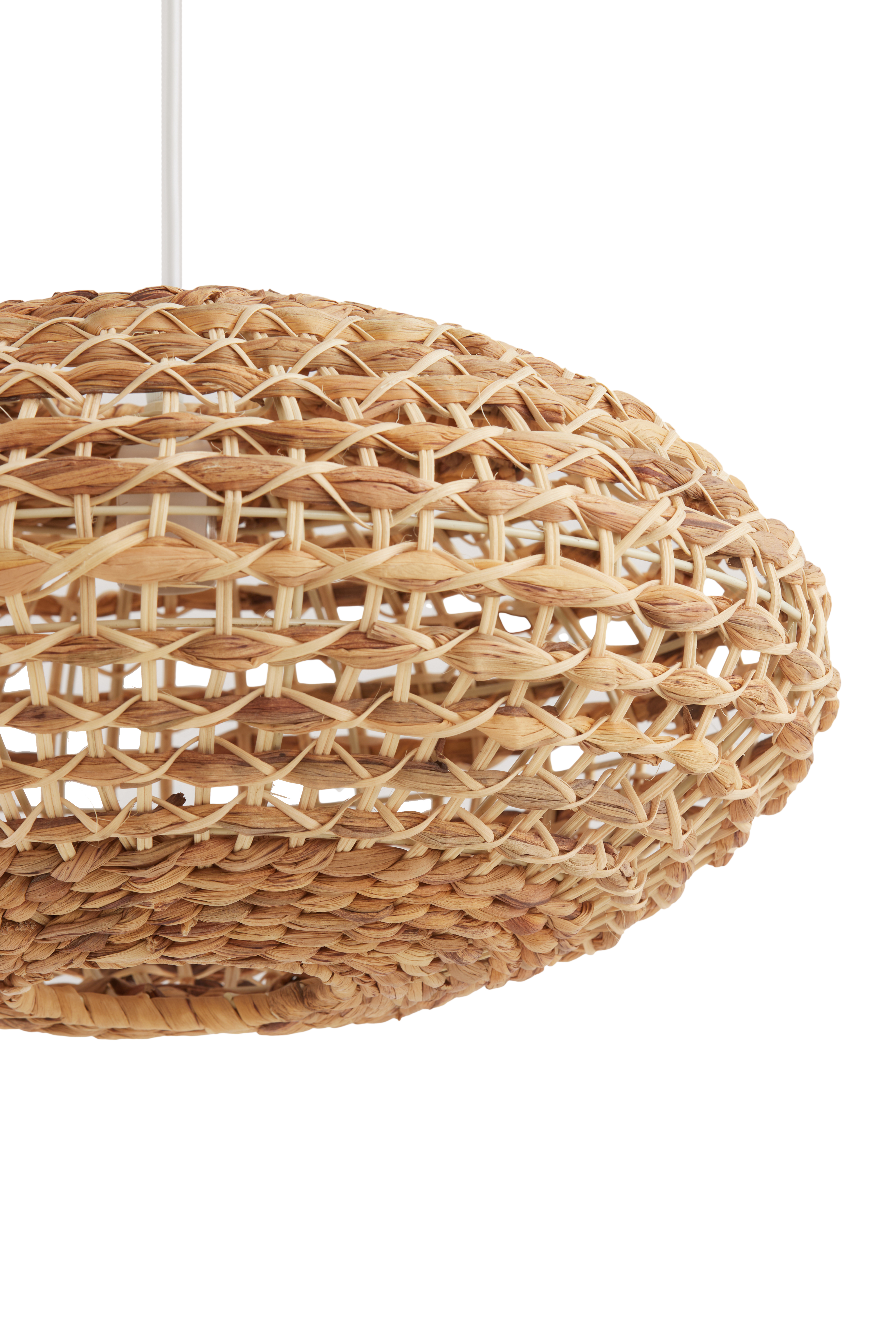 Hängeleuchte Durchm. 50x24cm in Rattan natural