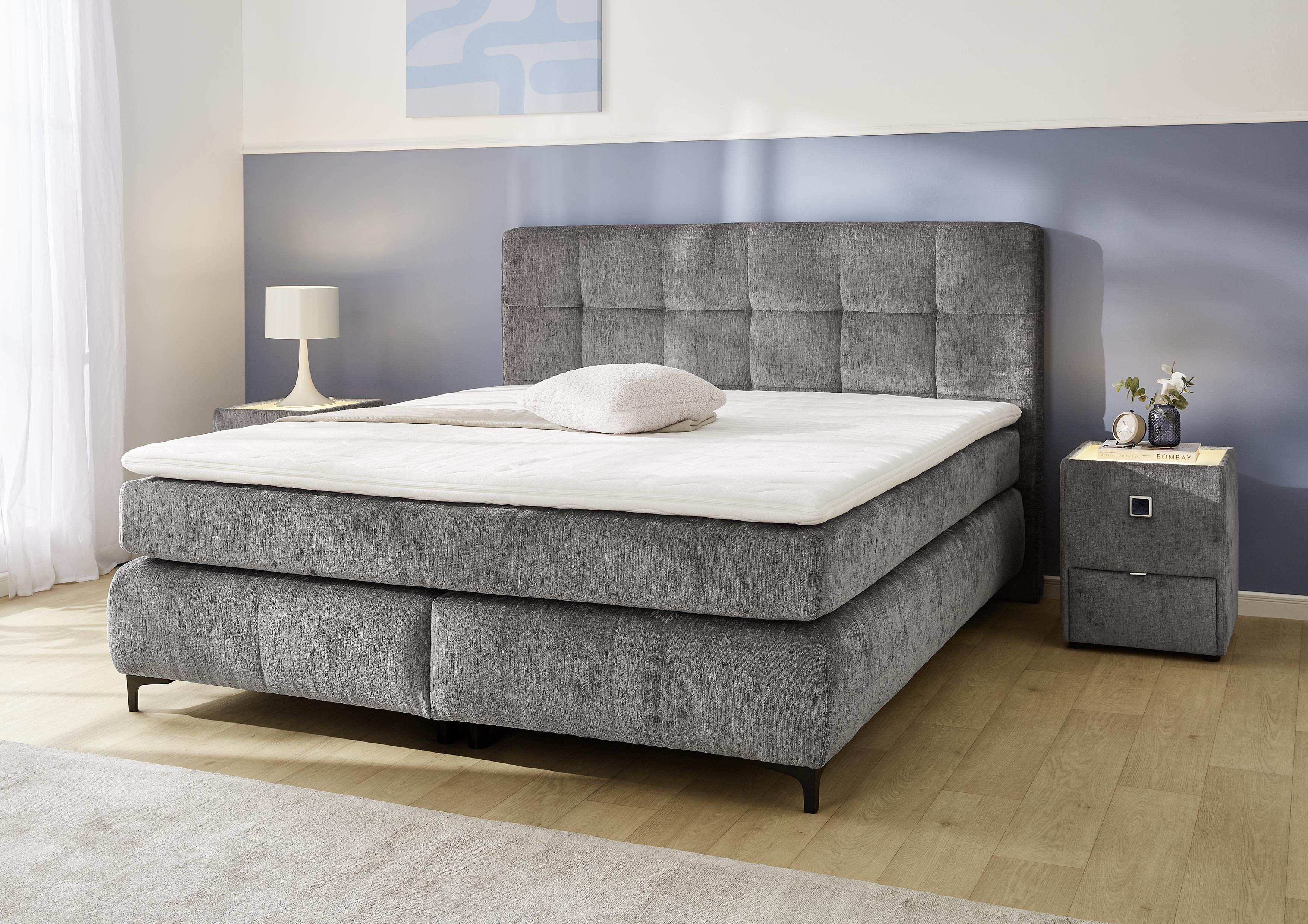 Jockenhöfer Boxspringbett BEATRICE MIX in Farbe 460/29 Microfaser beige