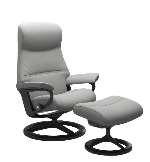Stressless Sessel mit Hocker PHILIP in Stoff Dinamica 12 grey PG:2