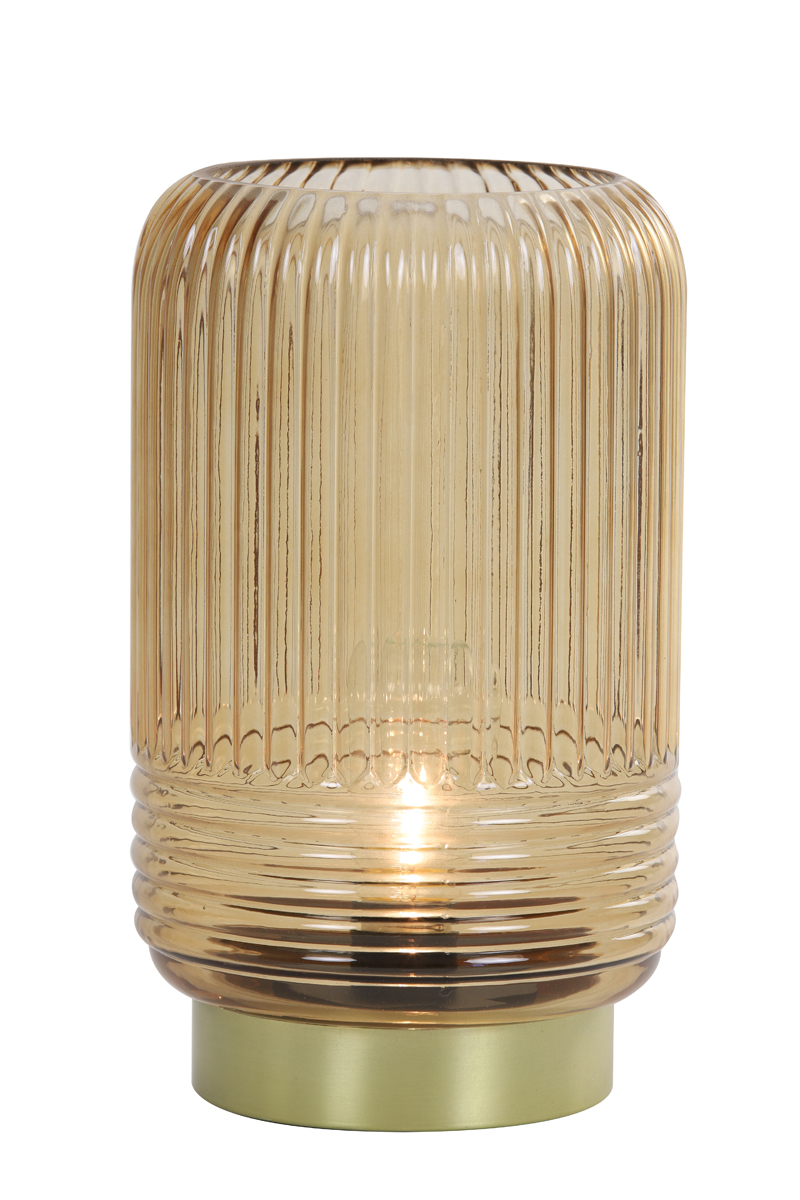 Light & Living Tischleuchte LIPA Glas Braun