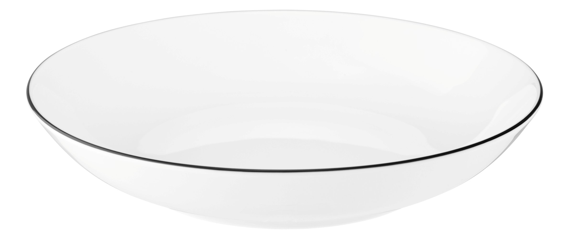Seltmann Weiden Suppenteller rund 21 cm Lido 10826 Black Line 