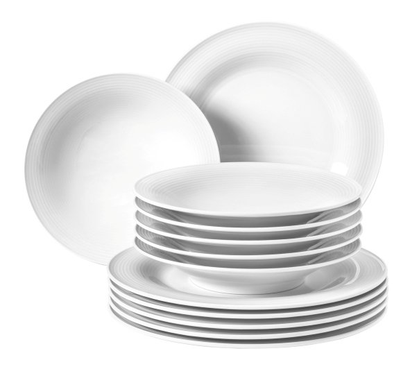 Seltmann Weiden Tafelservice 12-teilig BT Beat 3 weiß Seltmann Weiden Tafelservice 12-teilig BT Beat 3 weiß