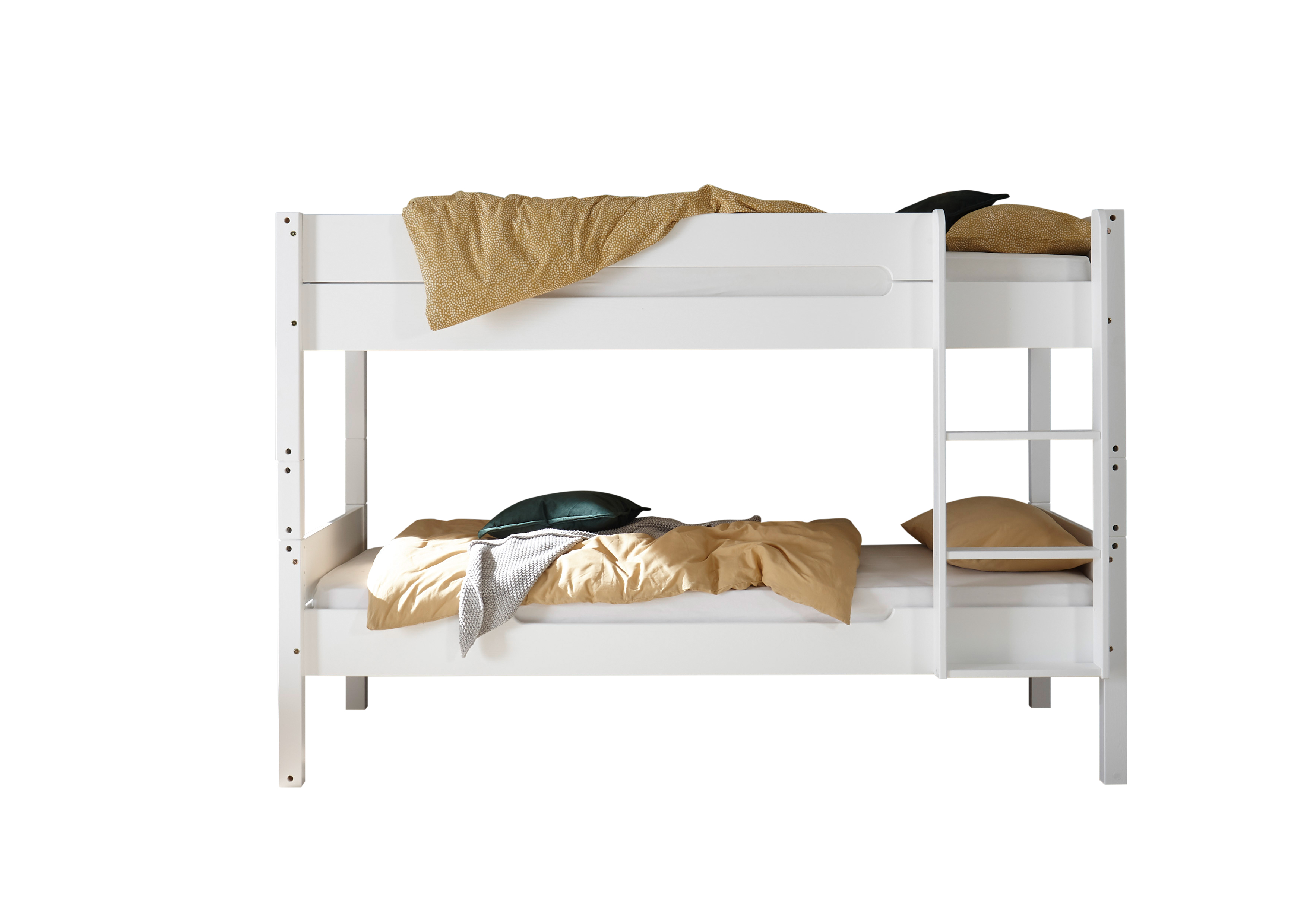 Pol Power Etagenbett Set SOUND ca. B212 H144 T108 cm in Weiß Kiefer massiv, Moebel, Bett, Hochbett, Krippe, Bett für Säuglinge