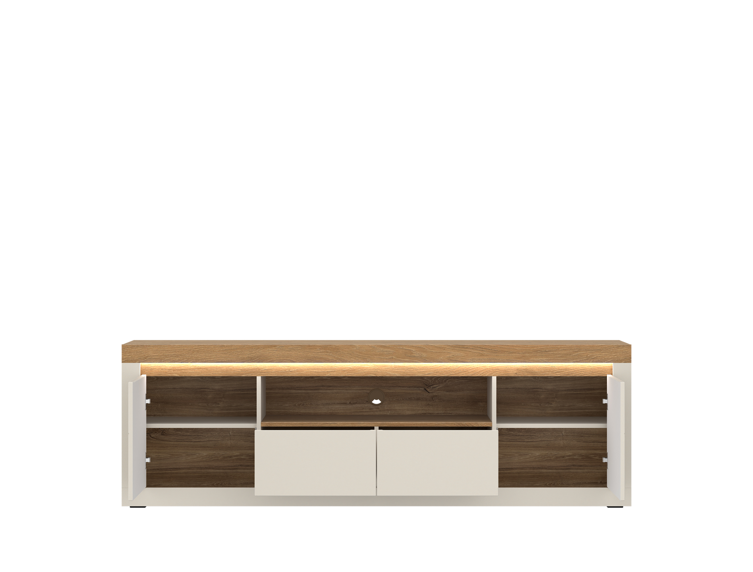 TV-Lowboard NAXXAR ca. B194 H62,5 T39,8 cm in Cashmere, Stone Eiche, Moebel, Anrichte, Kabinett