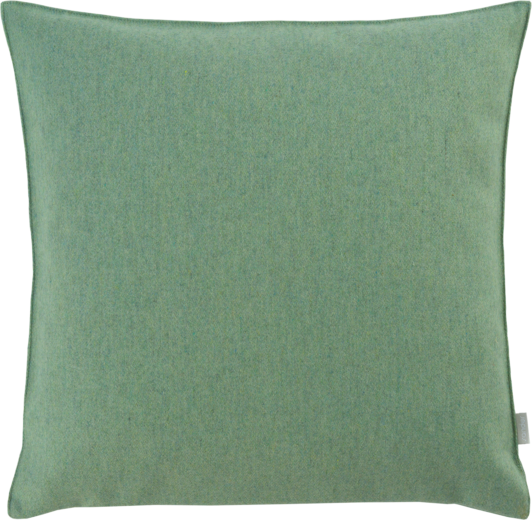 Sander Kissenhülle WOOL ca. 40x40cm in Farbe white jade, kissen, kissenbezug, grün, velvet, textil