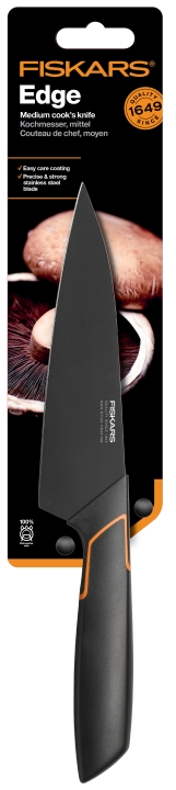 Fiskars Kochmesser EDGE 15cm in Farbe Black