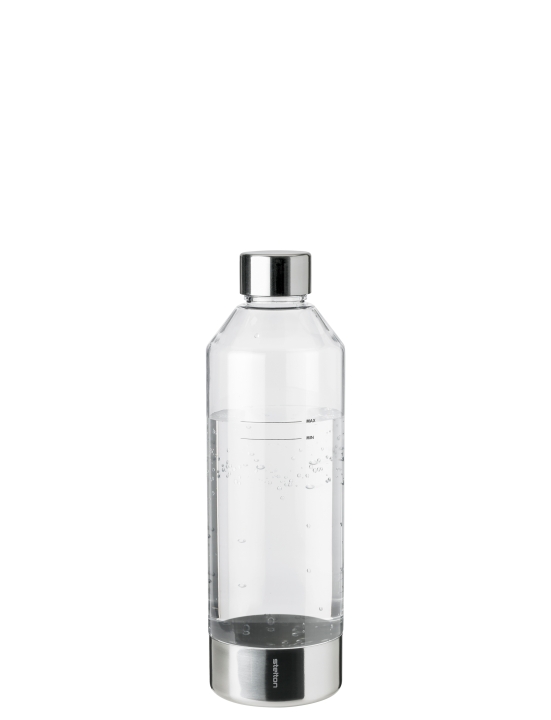 Stelton Wassersprudler-Flasche Brus in Farbe steel/transparent