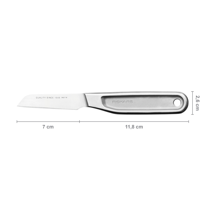 Fiskars Schälmesser ALL STEEL 7cm Fiskars Schälmesser ALL STEEL 7cm
