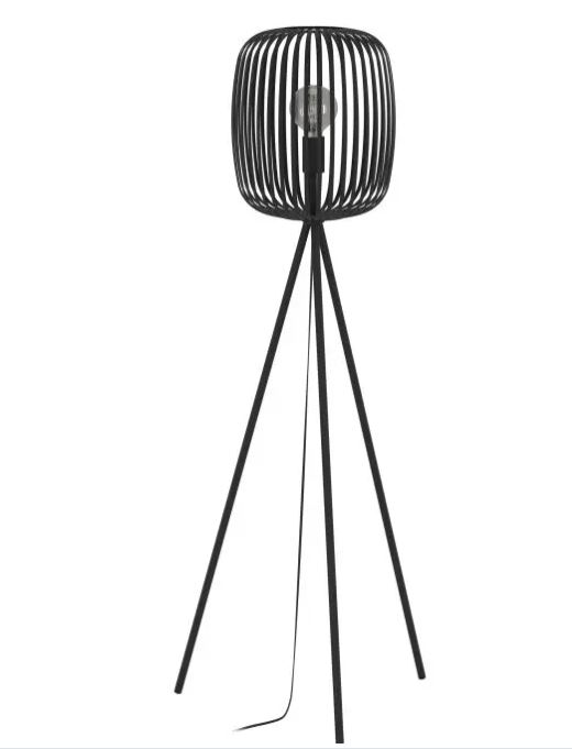 Eglo Leuchten Stehleuchte ROMAZZINA in schwarz, Elektrisches Gerät, Mikrophon, Stativ, Lampe