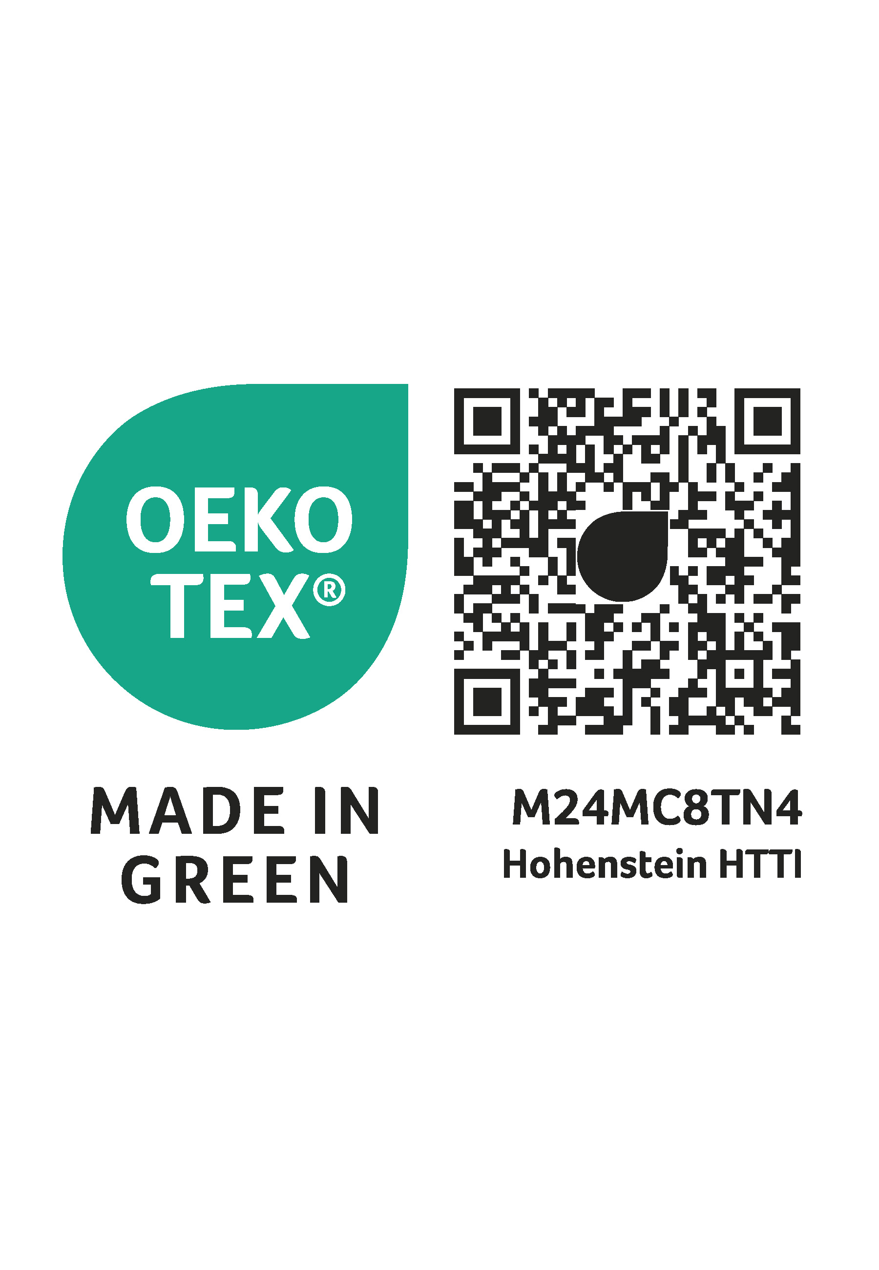 Biberna SATIN-Bettwäsche ca. 155x220cm in Farbe Salbei, Ergo, QR-Code