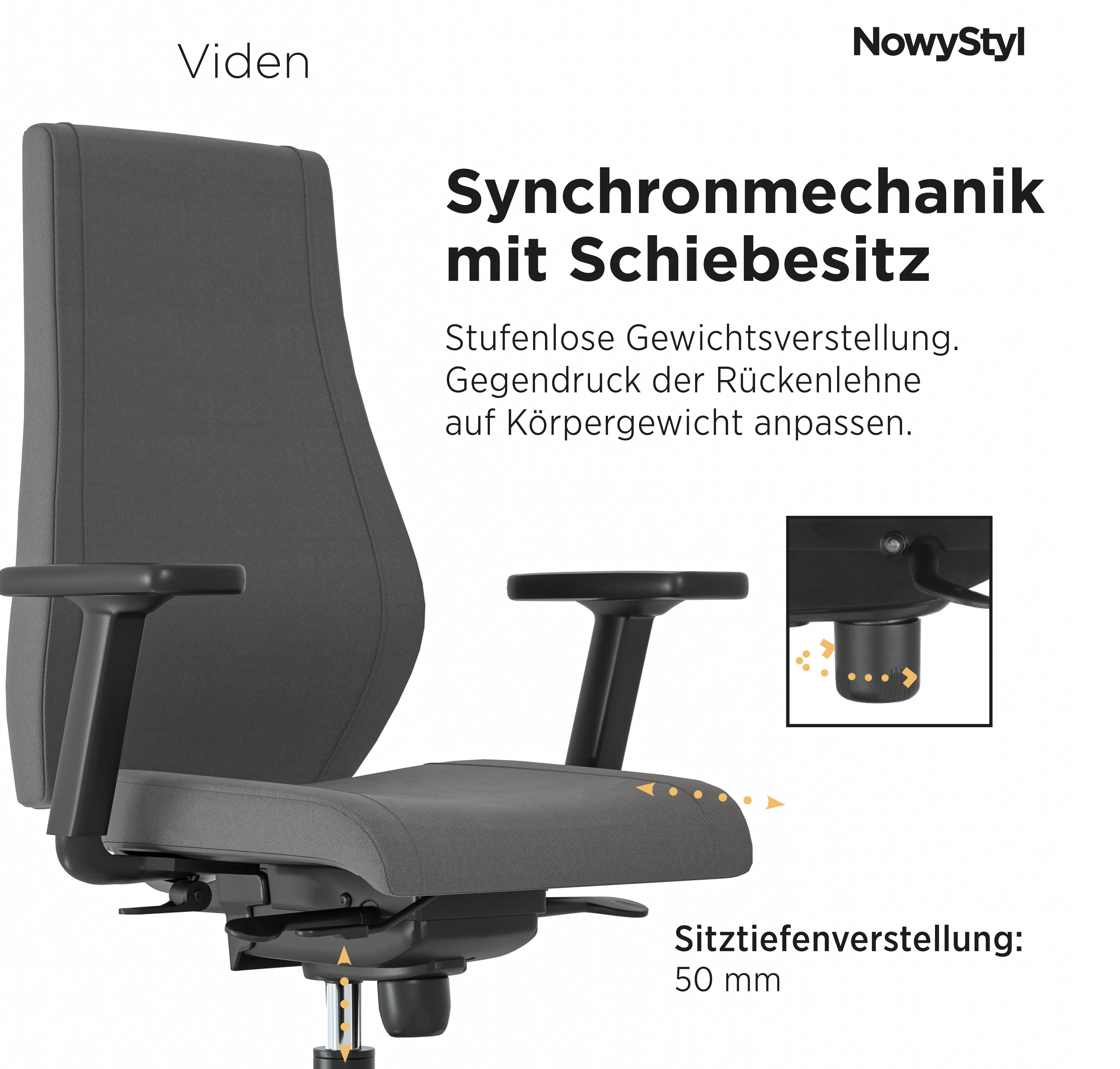 Nowy Styl Drehstuhl VIDEN in Stoff ERA CSE13 Pg.1, Kissen, Dekoration für Zuhause, Stuhl, Mobiliar, Kopfstütze