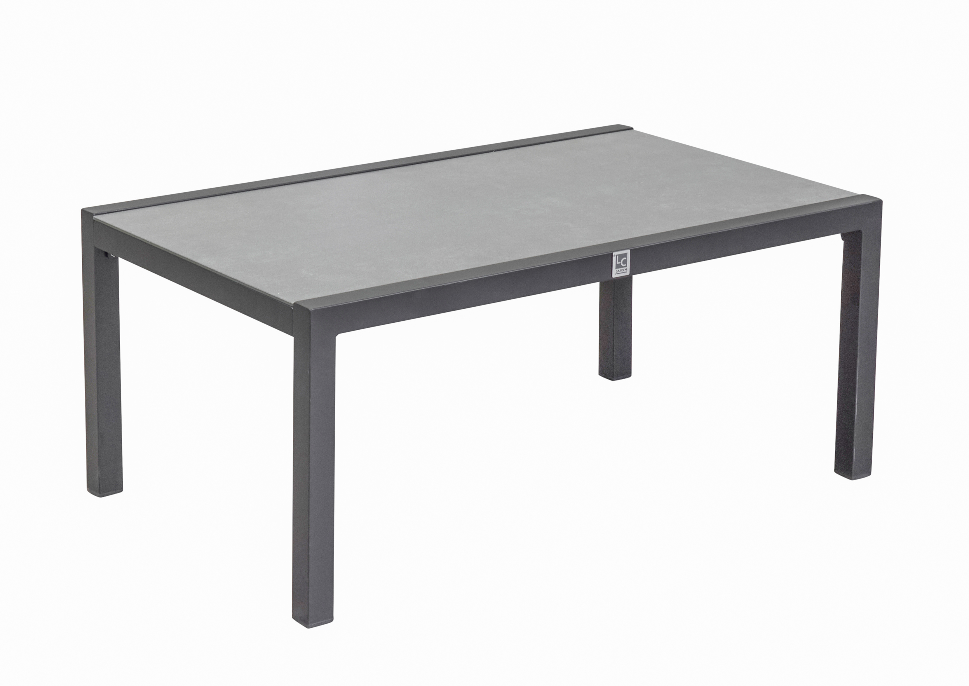 L.C. Wholesaler Outdoor-Couchtisch SONDRINO ca. 100x60cm in Beton-Optik/anthrazit