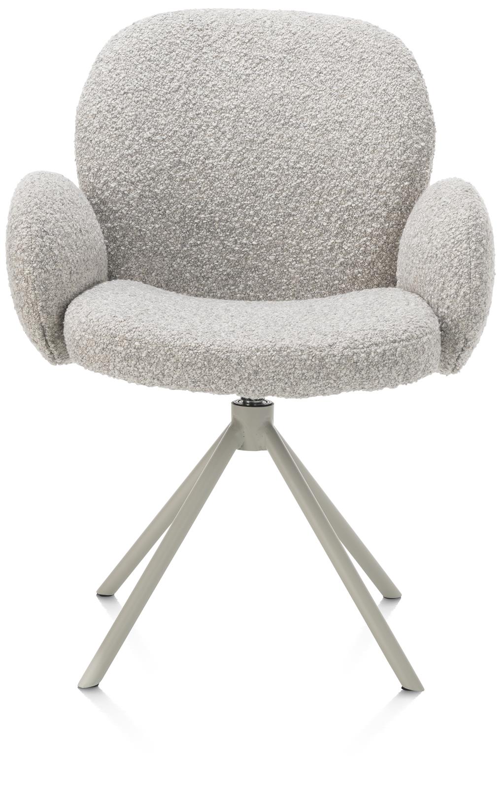 XOOON Armstuhl JAXON ca. B66 H85 T63 cm in Stoff Brioni kiesel