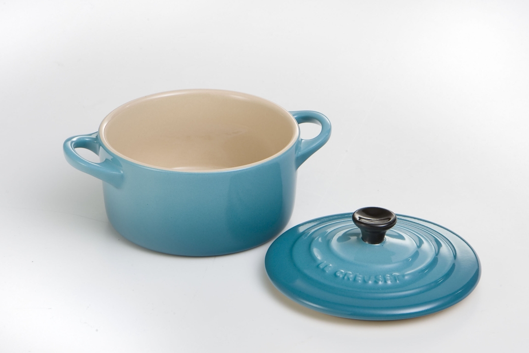 Le Creuset Mini-Cocotte 10cm in Farbe Karibik