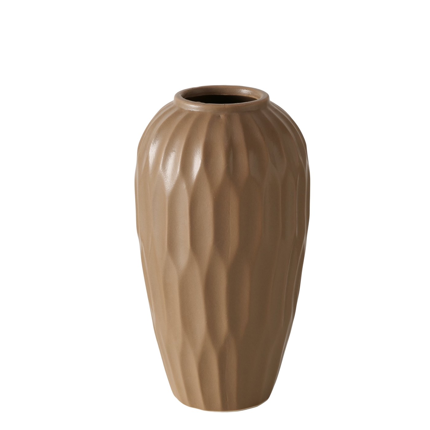 Boltze Vase Marluno in Farbe Steinzeug braun