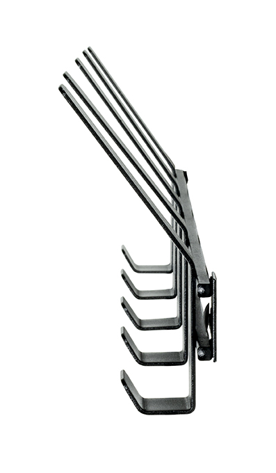 Haku Möbel Garderobenleiste ca. B52 H14 T6 cm in Metall schwarz