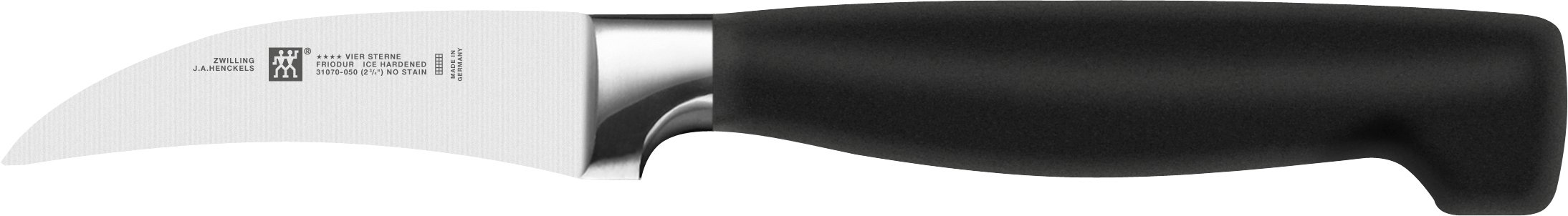 Zwilling Schälmesser VIER STERNE 7cm in Farbe Metallfarben/schwarz