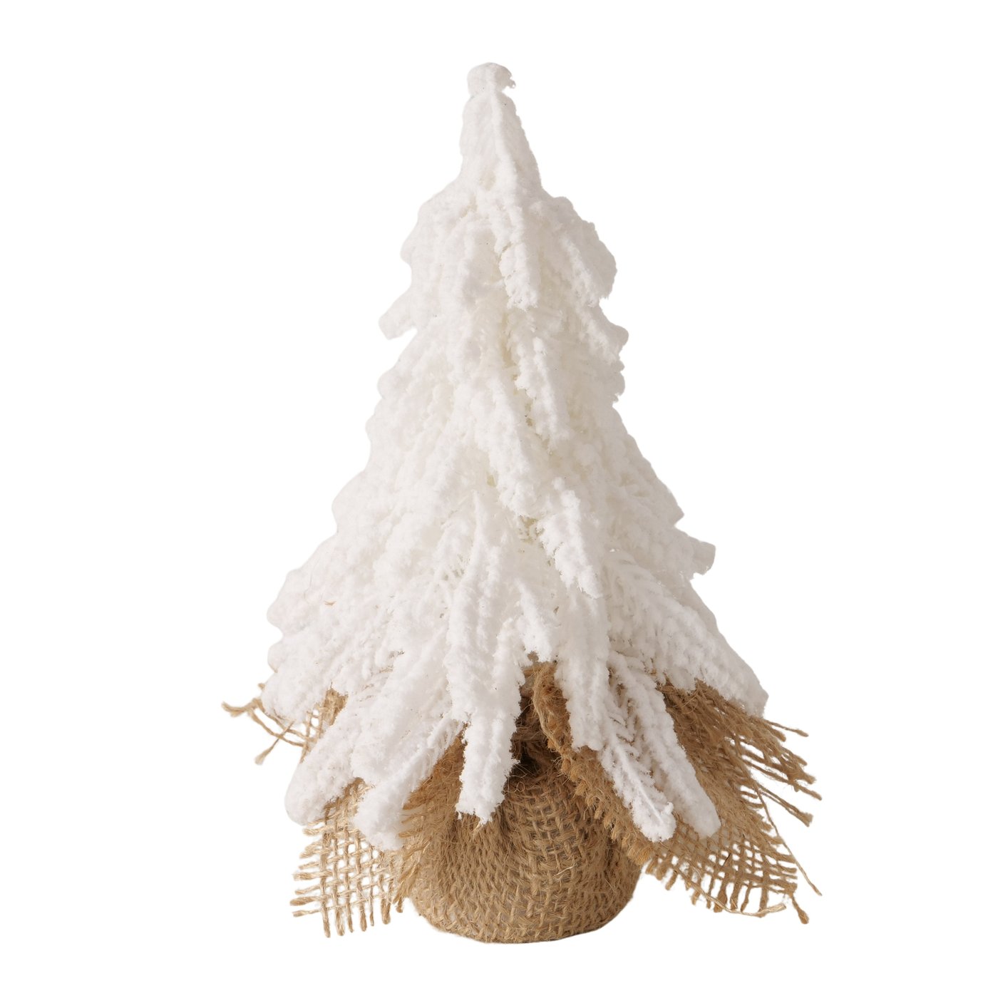 Boltze Dekobaum in Farbe Materialmix weiß, Bekleidung, Hut