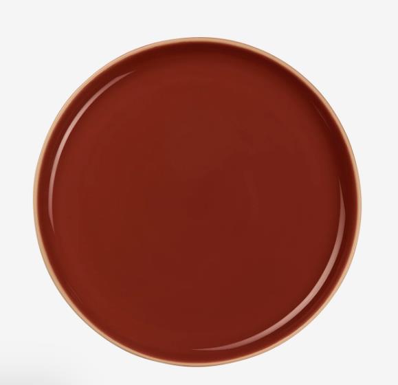 ASA Selection Dessertteller SEMANA Durchmesser ca. 21, Höhe ca. 1 cm in lobster, Kastanienbraun, Schüssel