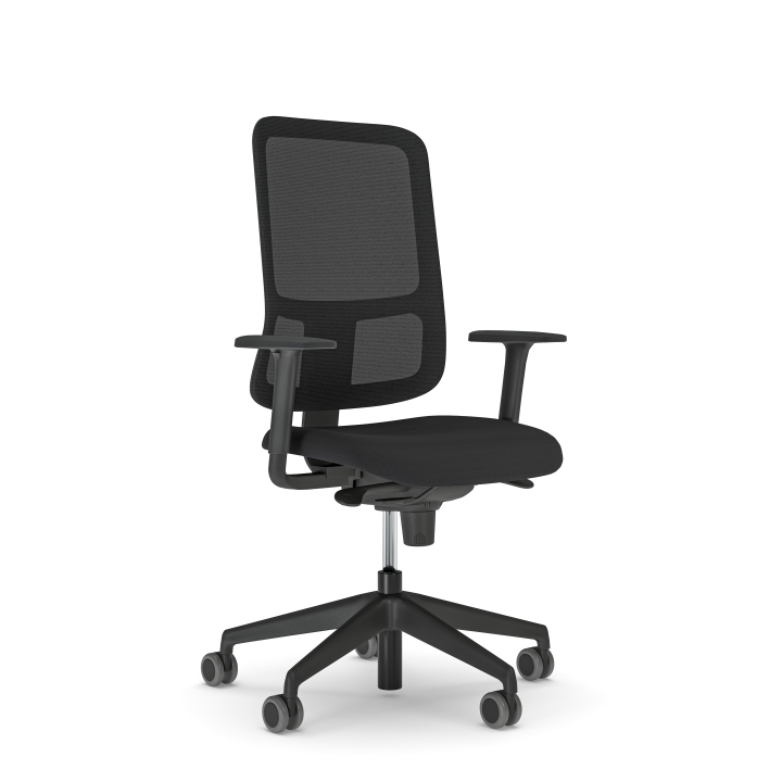 Nowy Styl Drehstuhl in Stoff Sempre SM01 schwarz Pg.1