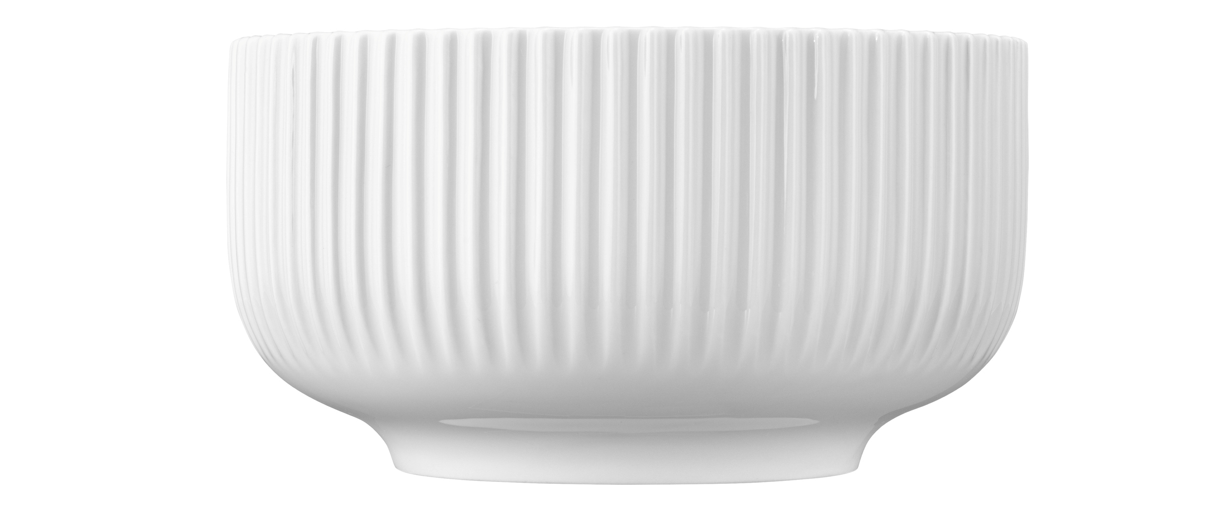 Seltmann Weiden Schüssel rund 16cm Sento Wave 3 , keramik, Vase, weiß, gerippt, Skulpturartige