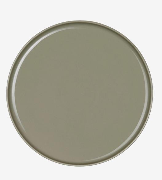 ASA Selection Dessertteller COPPA in Farbe grün, runde Form, Metall, Beige, Backblech, Glanzfinish