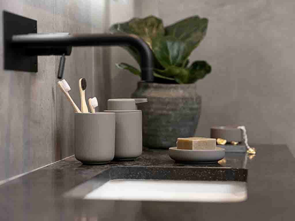 Zone Denmark Seifenschale 12 cm in Farbe taupe