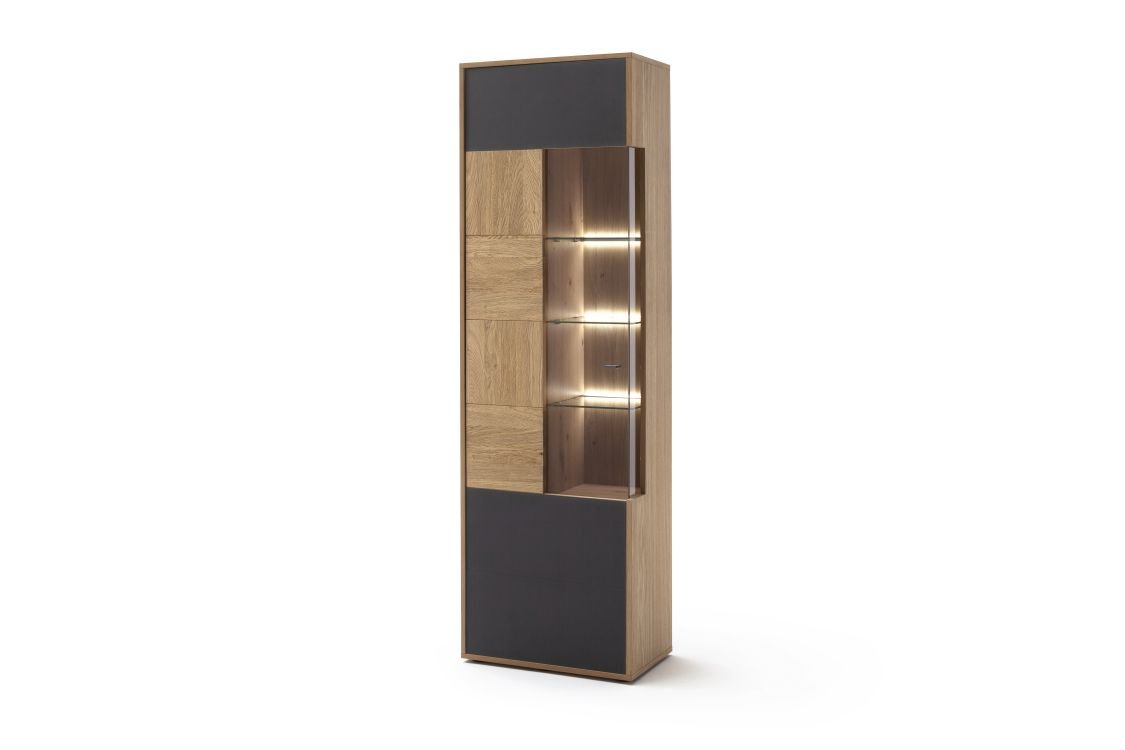 Kombivitrine Valencia Balkeneiche / Anthrazit