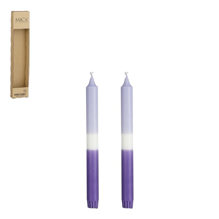 Edelman Spitzkerze Dip-dye in Farbe hellblau