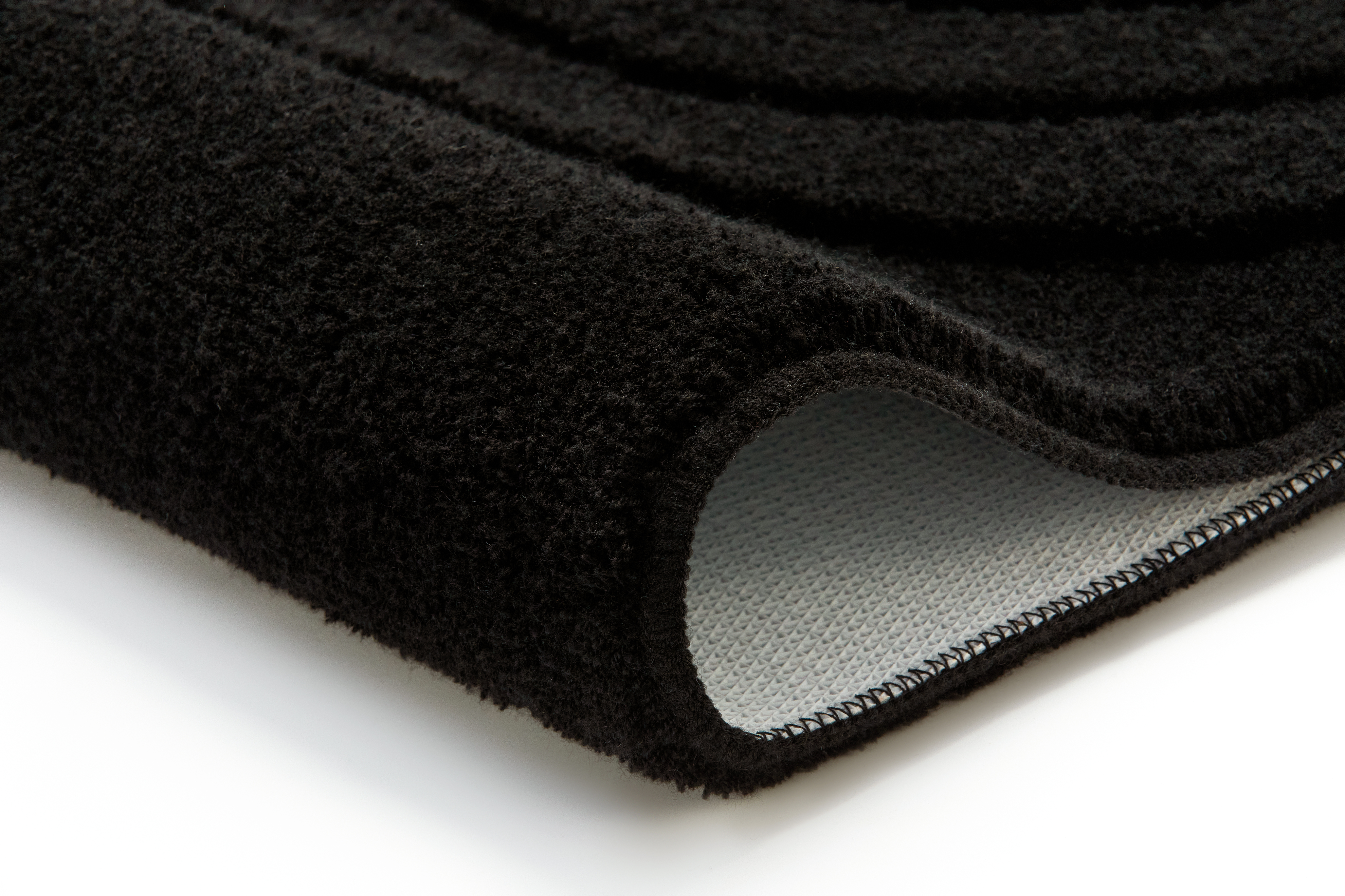 Kleine Wolke Badteppich BOW ca. 70x120cm in Farbe Schwarz