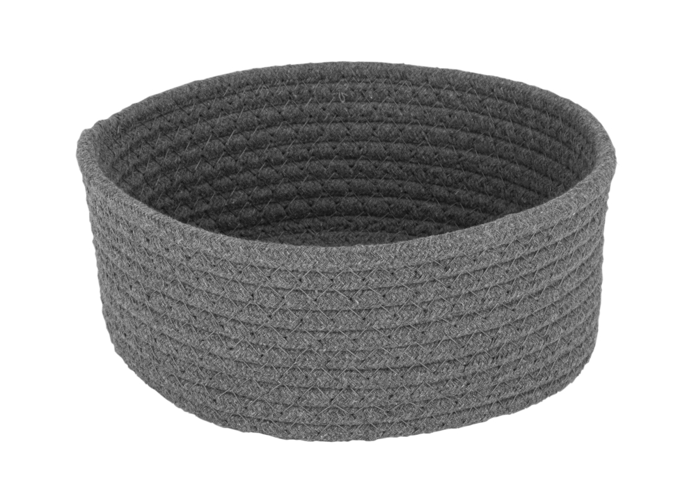 Brotkorb 22cm Baumwolle LifeStyle in Farbe anthrazit