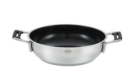 Rösle Servierpfanne 24cm SILENCE PRO in Farbe Edelstahl Rösle Servierpfanne 24cm, küchenpfanne, antihaftbeschichtung, edelstahl, große pfanne, rundes design