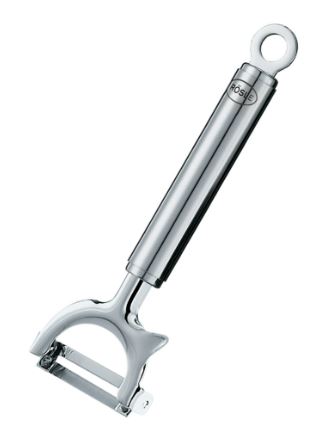 Rösle Pendelschäler quer 17cm , küchenwerkzeug, schäler, gemüseschae, edelstahl, griffe aus metall