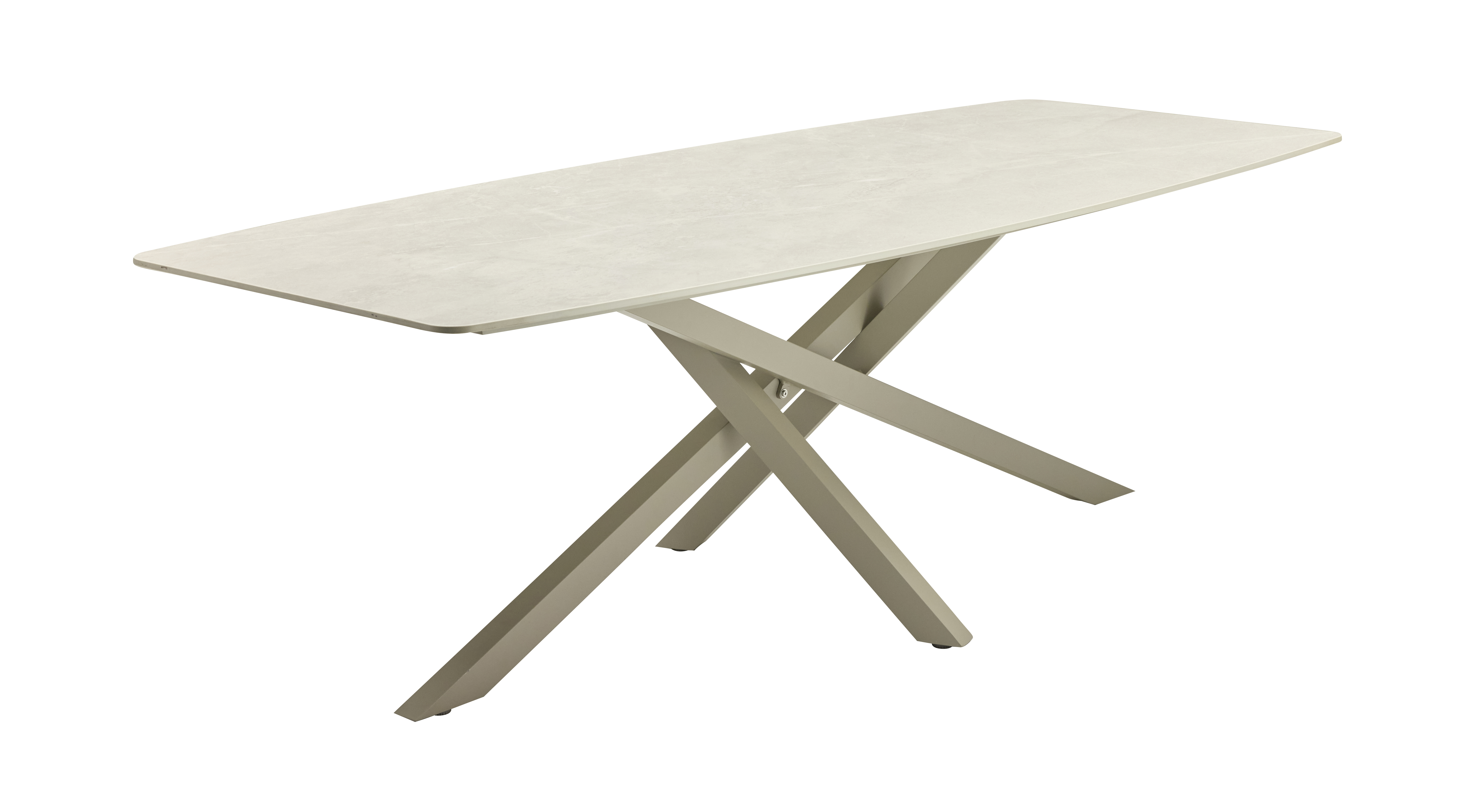 Tisch in Beige Tisch in Beige, Esstisch, Holztisch, Kunststoffoberfläche, Verkürzte Beine, Transportstück