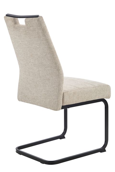 Hela Schwingstuhl KERSTIN II S ca. B47 H100 T64 cm in Stoff Brego beige, stuhl, sessel, beige, gestell, gepolstert