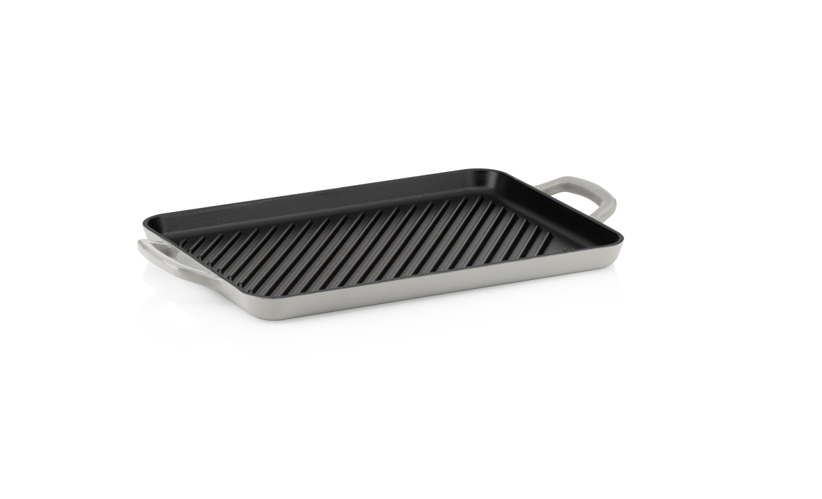 Kela Grillplatte CALIDO ca. 35x25cm in Gusseisen hellgrau