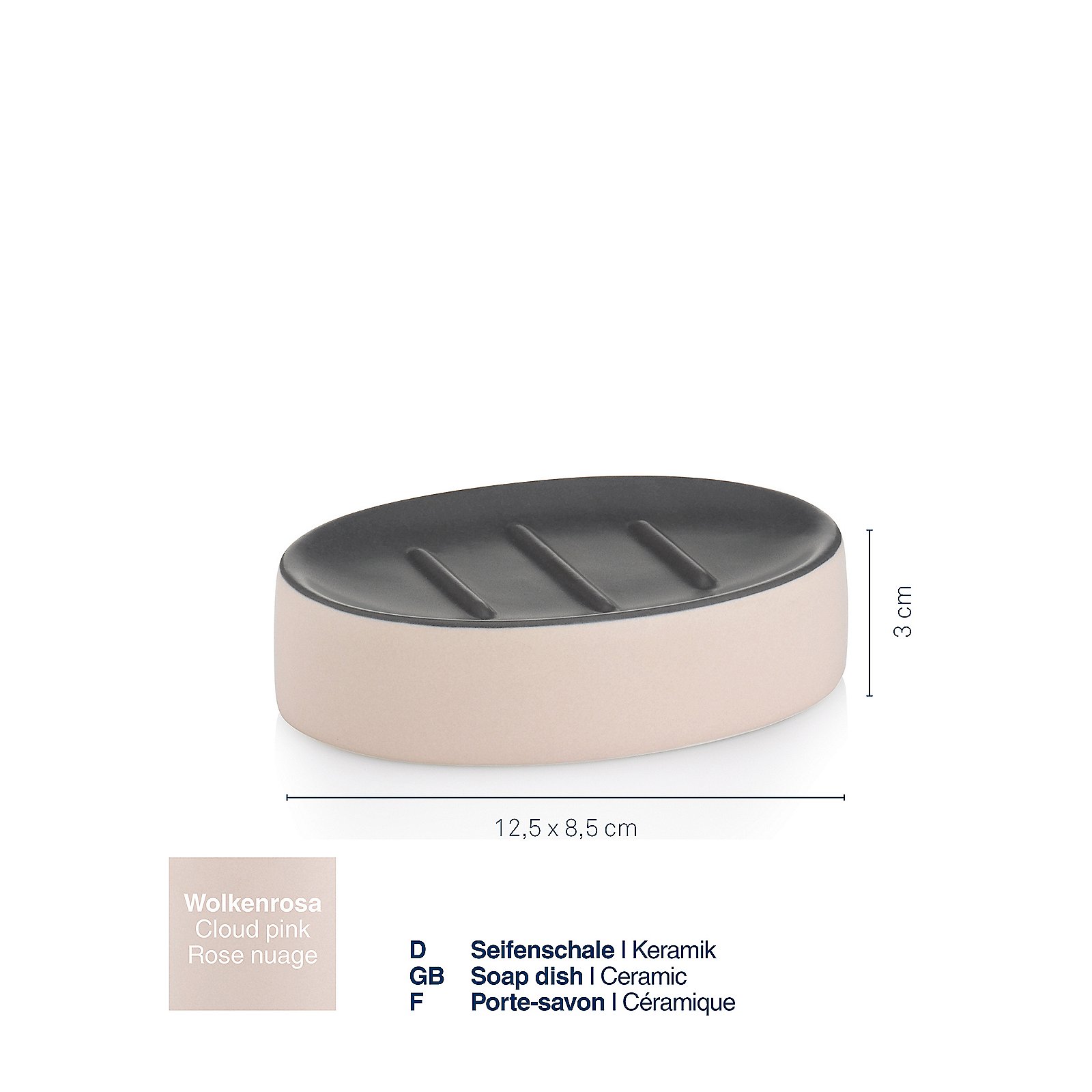 Kela Seifenschale MATSI in Farbe wolkenrosa Kela Seifenschale MATSI in Farbe wolkenrosa, Kopf, Person, Gesicht