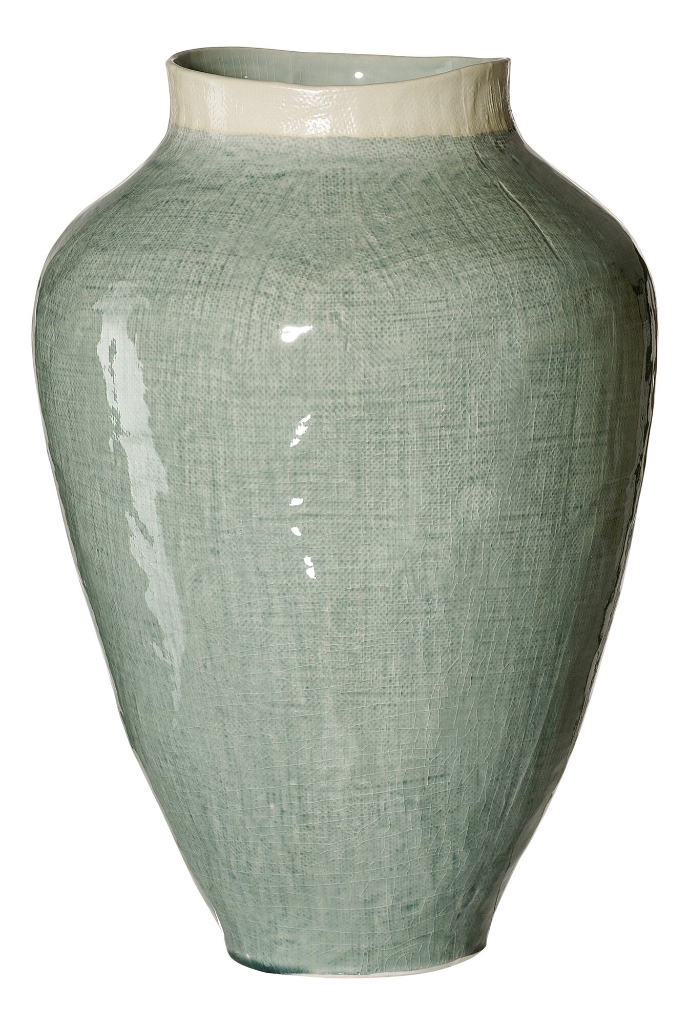 Ritzenhoff & Breker Vase 41cm LUCCA aus Steingut grün
