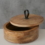 Boltze Dose Kabir KABIR in Metall/Holz