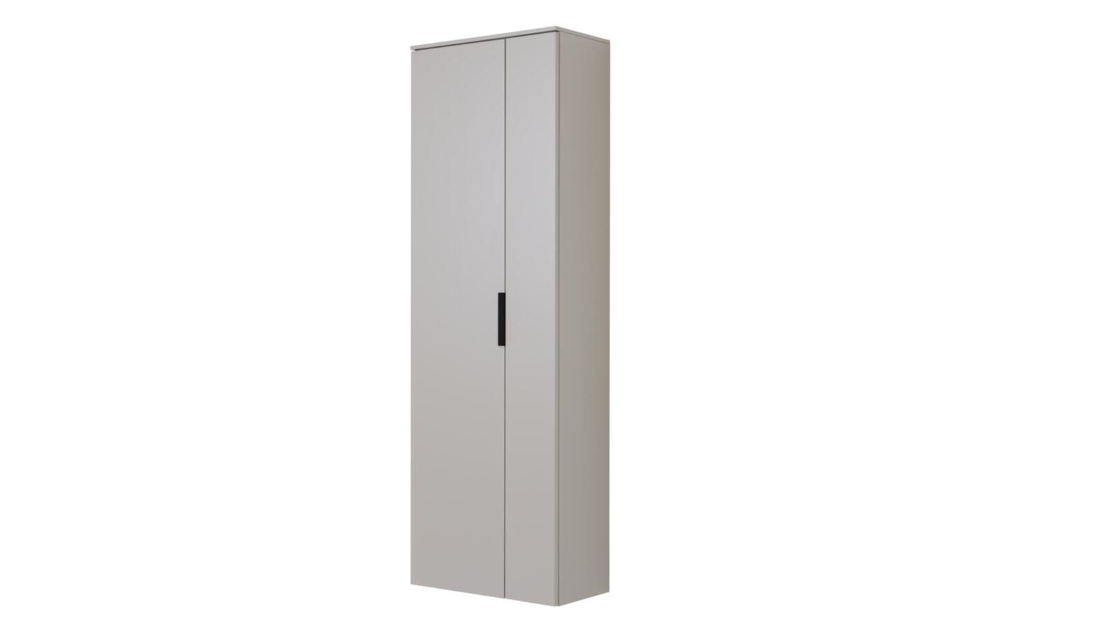 Kleiderschrank in Front/Korpus graubeige lack 18