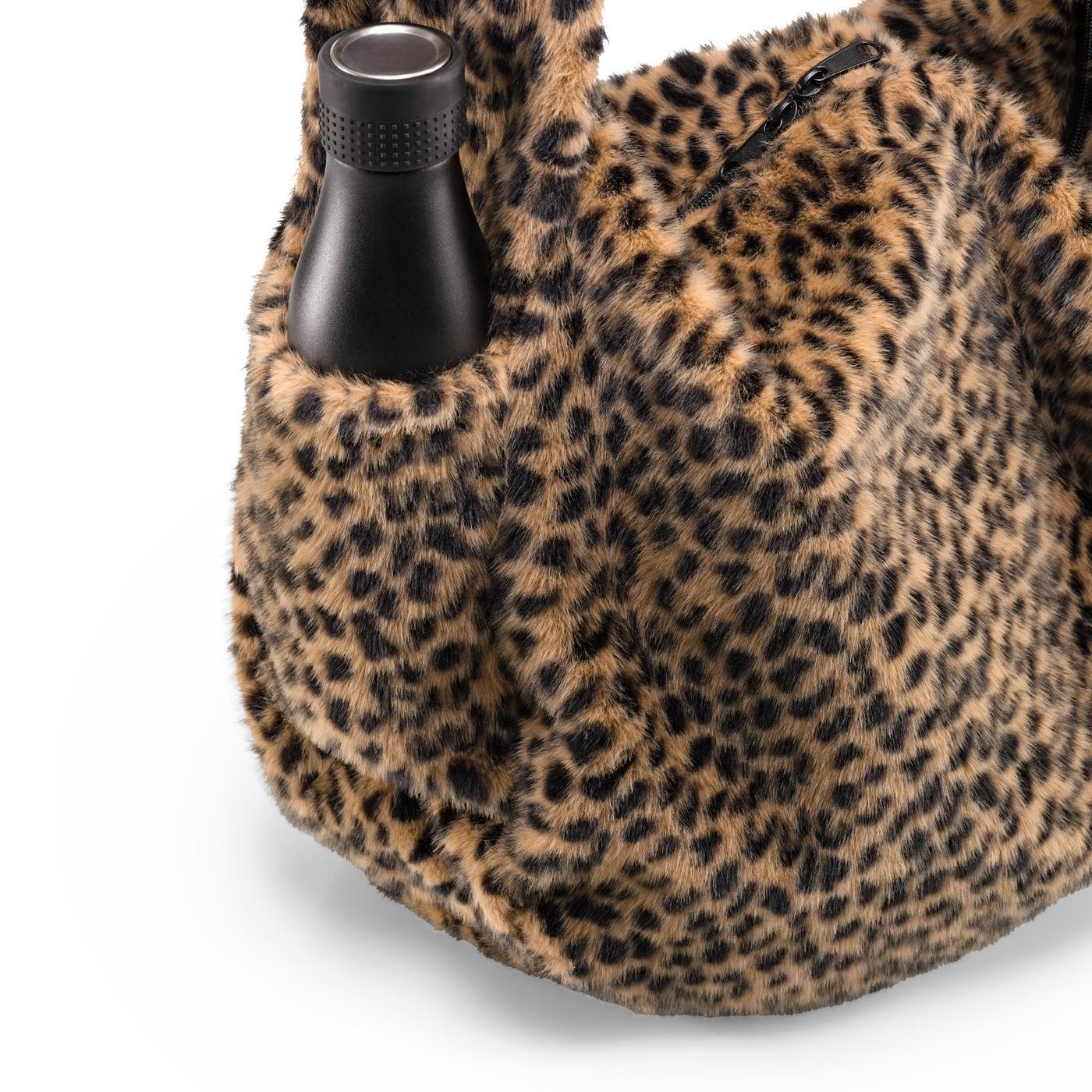 Reisenthel MOONBAG in Farbe leo fake fur, Leopard pattern, Fellimitat, Thermobehälter, Tasche, Kunstpelz